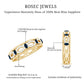 Natural Blue Sapphire Infinity Wedding Band with Diamond