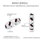 Certified Real Garnet Diamond Wide Eternity Band