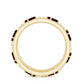 Certified Real Garnet Diamond Wide Eternity Band
