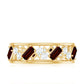 Certified Real Garnet Diamond Wide Eternity Band