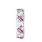Certified Pink Tourmaline and Diamond Zig Zag Eternity Band