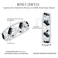Black Onyx and Diamond Zig Zag Wide Wedding Band