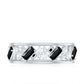 Black Onyx and Diamond Zig Zag Wide Wedding Band