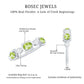 Anillo de medio engaste de eternidad de peridoto ovalado natural y diamantes para mujer