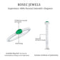 Natural Pear Shape Emerald Diamond Promise Ring in Bezel Setting