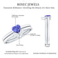Natural Heart Shape Tanzanite Diamond Wedding Engagement Ring Set