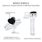 Heart Shaped Black Onyx Engagement Ring with Diamond Enhancer