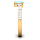 Natural 0.6 Carat Aquamarine and Diamond Emerald Cut Bridal Ring Set
