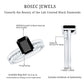 Certified 1.6 Carat Lab Grown Black Diamond Emerald Engagement Ring with White Diamond Enhancer