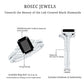 Certified 1.6 Carat Emerald Cut Lab Grown Black and White Diamond Wedding Ring Set