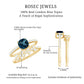 2.8 Carat Cushion Cut London Blue Topaz and Diamond Engagement Ring with Wedding Band