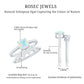 0.8 Carat Cushion Cut Ethiopian Opal Solitaire Ring Set with Diamond Stackable Band