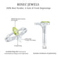Natural Peridot Marquise Engagement Ring With Wedding Band