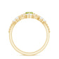 Natural Peridot Marquise Engagement Ring With Wedding Band