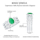 Natural 0.6 Carat Emerald Teardrop Engagement Ring and Wedding Band Set of 3