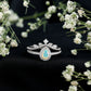 Juego de anillos de boda de diseñador con diamantes y ópalos etíopes de inspiración vintage