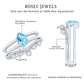 1 Carat Aquamarine and Diamond Teardrop Engagement Ring with Enhancer