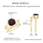 Natural 3.2 Carat Cushion Cut Garnet Diamond Wedding Bridal Ring Set