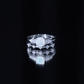 Cushion Cut Real Ethiopian Opal Wedding Ring Set with Diamond