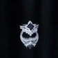 Conjunto de anillos de boda de ónix negro y moissanita de 0,5 quilates