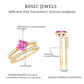 1 Carat Princess Cut Pink Tourmaline Ring with Diamond Wedding Band