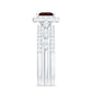Genuine 1.4 Carat Princess Cut Garnet 3 Piece Bridal Ring Set with Moissanite