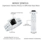 Juego de anillos de boda de ónix negro y moissanita corte princesa