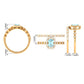 Certified 0.6 Carat Emerald Cut Aquamarine and Diamond Designer Ring Set
