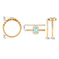 Certified 0.6 Carat Emerald Cut Aquamarine and Diamond Designer Ring Set