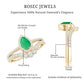 0.3 Carat Natural Emerald Diamond Pear Shaped Engagement Wedding Ring Set of 2