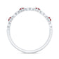 Natural Ruby Heart Eternity Ring for Promise