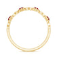 Natural Ruby Heart Eternity Ring for Promise
