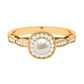 2 Carat Freshwater Pearl and Diamond Engagement Ring