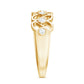 Contemporary Diamond Half Eternity Band Ring for Women