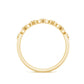 Contemporary Diamond Half Eternity Band Ring for Women