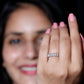 Natural Marquise Diamond Half Eternity Wedding Band