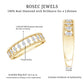 Natural Marquise Diamond Half Eternity Wedding Band