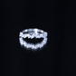 Natural Pear Shape Diamond Half Eternity Ring for Women