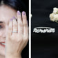 Natural Pear Shape Diamond Half Eternity Ring for Women