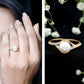 Cultured 7.4 Carat Freshwater Pearl Engagement Ring with Diamond Split Shank