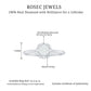 Round Shape Diamond Promise Ring in Illusion Setting