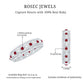 Natural Ruby Celtic Knot Wedding Band for Women