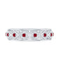 Natural Ruby Celtic Knot Wedding Band for Women