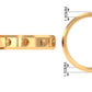 Certified Natural Diamond Mens Wedding Band