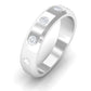 Certified Natural Diamond Mens Wedding Band