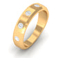 Certified Natural Diamond Mens Wedding Band