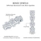 Certified Moissanite Leaf Eternity Band Ring for Women