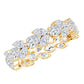 Certified Moissanite Leaf Eternity Band Ring for Women