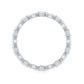 Oval and Marquise Cut Moissanite Stackable Eternity Ring
