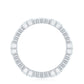 Unique Moissanite Eternity Wedding Band Ring